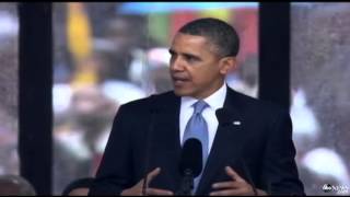 Nelson Mandela Memorial President Obama Honors Legacy of South African Leader [upl. by Ybbed]