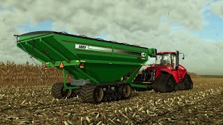 Harvest on Larson farms 16x  FS22 [upl. by Aihsinyt268]