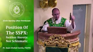 Position Of The SSPX Neither Heretic Nor Schismatic  Sermon by Fr Gomis 30 Jun 2024 [upl. by Alien]