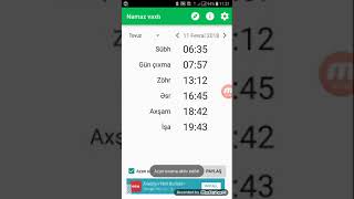 Anderoid Namaz vaxtlari proqrami [upl. by Suiram]
