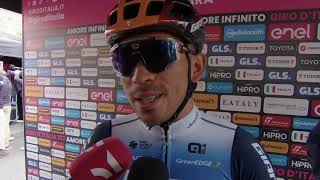 Caleb Ewan  Interview at the start  Stage 3  Giro dItalia 2024 [upl. by Rammus]