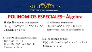 POLINOMIOS HOMOGENEOS IDENTICOS NULOS  NIVEL ESCOLAR Teoria y Ejercicios [upl. by Carmena]