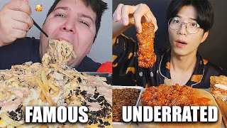 FAMOUS VS UNDERRATED MUKBANGERS compilation [upl. by Ancalin]