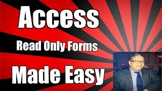 Using a text control to open a form as read only in Access 2007 2010 2013 2016 tutorial [upl. by Morgen]
