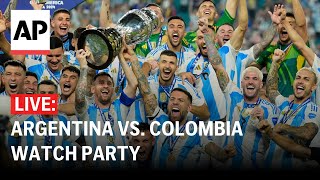 LIVE Argentina wins Copa America title beats Colombia 10 watch party [upl. by Aisul]