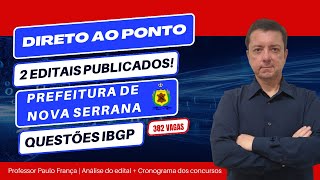 Direto ao ponto Concurso Prefeitura de Nova Serrana MG informática IBGP  Professor Paulo França [upl. by Stelu]