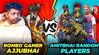 Ajjubhai Romeo Gamer vs AmitBhais Squad😱 Aukat Clash Squad Battle😈 Who Will Win Garena Free Fire [upl. by Llywellyn]