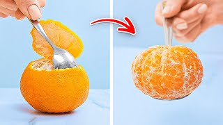 New Easy Ways to Cut amp Peel Fruits and More Handy Hacks for Any Occasion 🍊🛠️ [upl. by Ahsar]