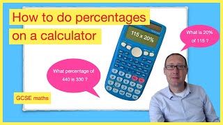 How to do percentages on a calculator [upl. by Ayatnahs]