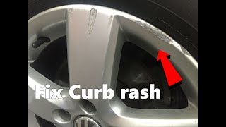 How to Repair Curb Rash on any wheel rim [upl. by Aime]