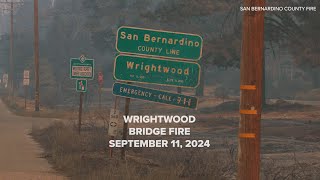 Wrightwood CA BridgeFire 91124 [upl. by Tevlev]