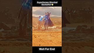 Superheros Shocked Each Other 😂  Wait For End 😱  marvel trending viralvideo [upl. by Aedrahs]