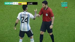 Argentina vs Ecuador  CONMEBOL Copa América 2024  PES 21 Video Simulation Gameplay [upl. by Aneehsirk]