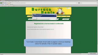 Burraco Reale  Creazione account e installazione client di gioco [upl. by Ansel]