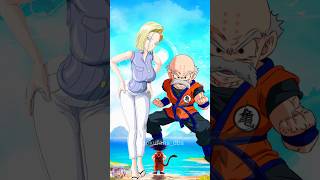 Krillin VS Android 18 shorts goku dragonball dbs [upl. by Maurili]