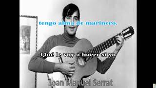 Mediterraneo Joan Manuel Serrat KARAOKE [upl. by Oicnedif]