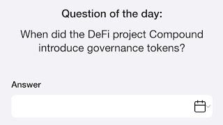 When did the DeFi project Compound introduce governance tokens  3rd October Time Farm [upl. by Haisa991]