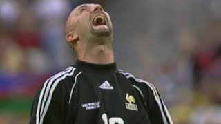 Fabien Barthez A kiss of luck and a World Cup win [upl. by Namyac]