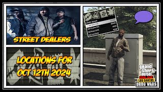 GTA Street Dealers Location For Oct 12th 2024  GTA 5 Online  Drug Wars DLC [upl. by Aivatan]