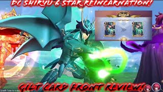 Saint Seiya Awakening KOTZ  Divine Cloth Shiryu 6 Star Reincarnation Gilt Card Front PvP Review [upl. by Slotnick562]