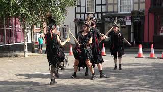 Styx of Stroud Border Morris 4 dancers quotBrimfieldquot during Bromyard Folk Festival 2023 [upl. by Halyhs999]