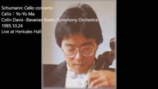 Schumann Cello concerto／YoYo Ma [upl. by Adnahcir]