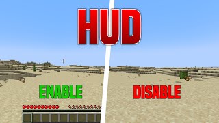 How To ShowHide HUD In Minecraft  Tutorial [upl. by Hussar]