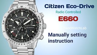 Citizen EcoDrive E660 setting instruction  TrendWatchLab [upl. by Eido]