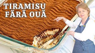 ❤ Tiramisu FĂRĂ OUĂ Rețeta simplă cu mascarpone și frișcă gata in 10 minute [upl. by Genovera]