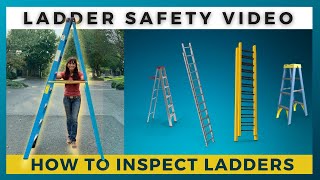 LADDER SAFETY  How to Inspect Portable Ladders [upl. by Smalley884]