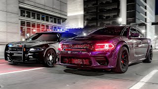 I RACED A POLICE OFFICER IN MY 850HP HELLCAT [upl. by Aretahs]