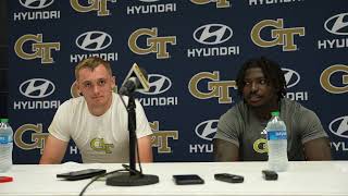 GT Football GTvsOM StudentAthletes Postgame Press Conference Offense [upl. by Akim]