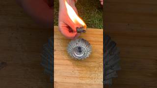 🔥🌧️Matches Cardboard Wax Survival Fire Hacksurvival outdoors campingbushcraft asmrnature [upl. by Gilliam325]