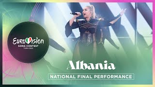 Ronela Hajati  Sekret  Albania 🇦🇱  National Final Performance  Eurovision 2022 [upl. by Luckett99]