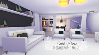 Monochrome House Adopt Me Speed BuildRoblox [upl. by Haimehen]