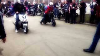 Yamaha Aerox MHR Big bore 86cc vs MHR Replica 70cc part 1 [upl. by Rosse]