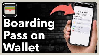 How To Add Boarding Pass To Apple Wallet [upl. by Airan]