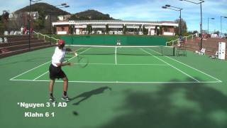 Jan 16 2011 Klahn Stanford Vs Nguyen USC at Sherwood CC [upl. by Kciredorb]