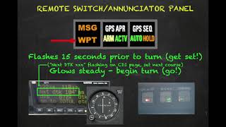 MODULE22 Part 8Garmin GNC 300XL GPS Instrument Approach Basics  Also 155XL [upl. by Norbel]