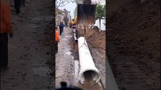 Underground drainage pipe construction process [upl. by Mlawsky]