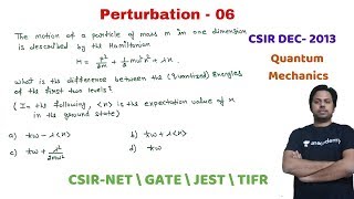 Perturbation Theory Question 06 perturbation oscillatorPOTENTIAL G [upl. by Ejrog]