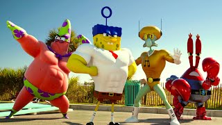 SpongeBob super potenziato VS Pirata Banderas  SpongeBob  Fuori dallacqua  Clip in Italiano [upl. by Eissirc645]