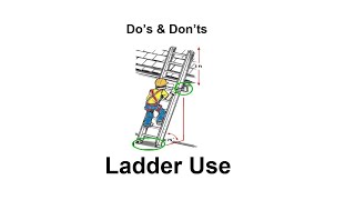 Ladder Safety Do and Donts [upl. by Enomor]