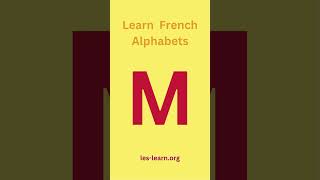 learn french alphabet pronunciation M [upl. by Imoan929]