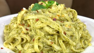 CREAMY PESTO PASTA RECIPE [upl. by Loesceke843]