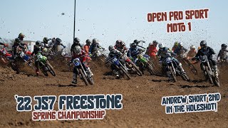 Hymas amp Ryder D Battle in Open Pro Sport Moto 1 And SHORTY Almost Nails the Holeshot [upl. by Kcinnay]