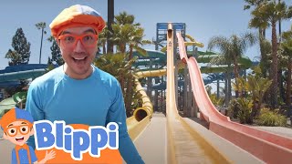 Blippi Makes a Splash at a Waterpark  Life at Sea  Kids Ocean Learning  Toddler Show [upl. by Mayhew]