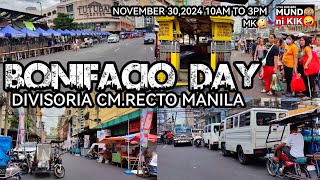 MK🤪TRAFFICBONIFACIO DAY SA DIVISORIA CMRECTO BINONDO TONDO MANILAClearingOperation divisoria [upl. by Nahsad722]