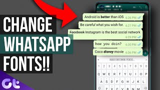 Top What­sApp Font Tricks That You Should Know  Guiding Tech [upl. by Okoy]