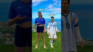 My Height vs Famous Footballers 🙈📏 [upl. by Bertine]